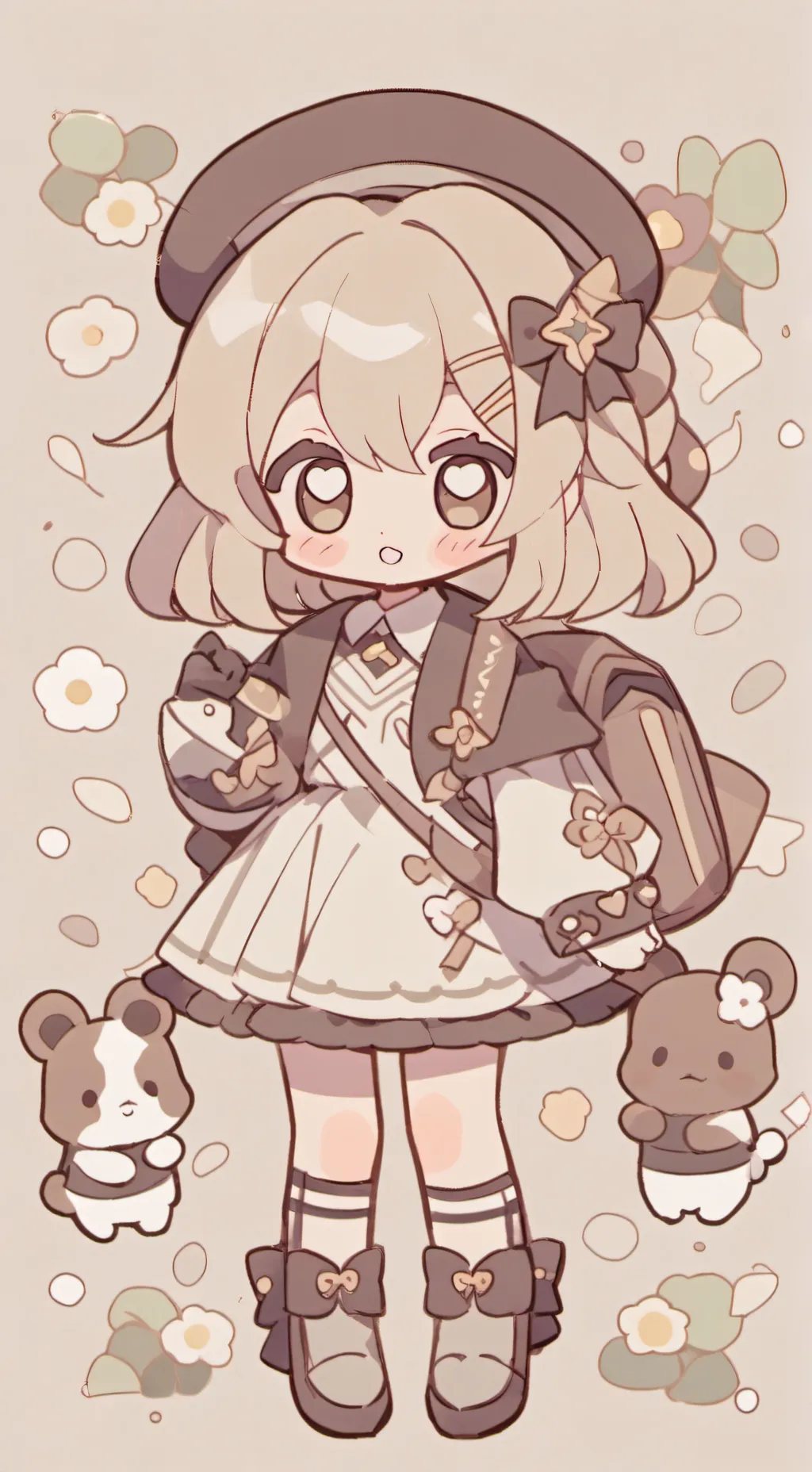 ai character: I'm back background