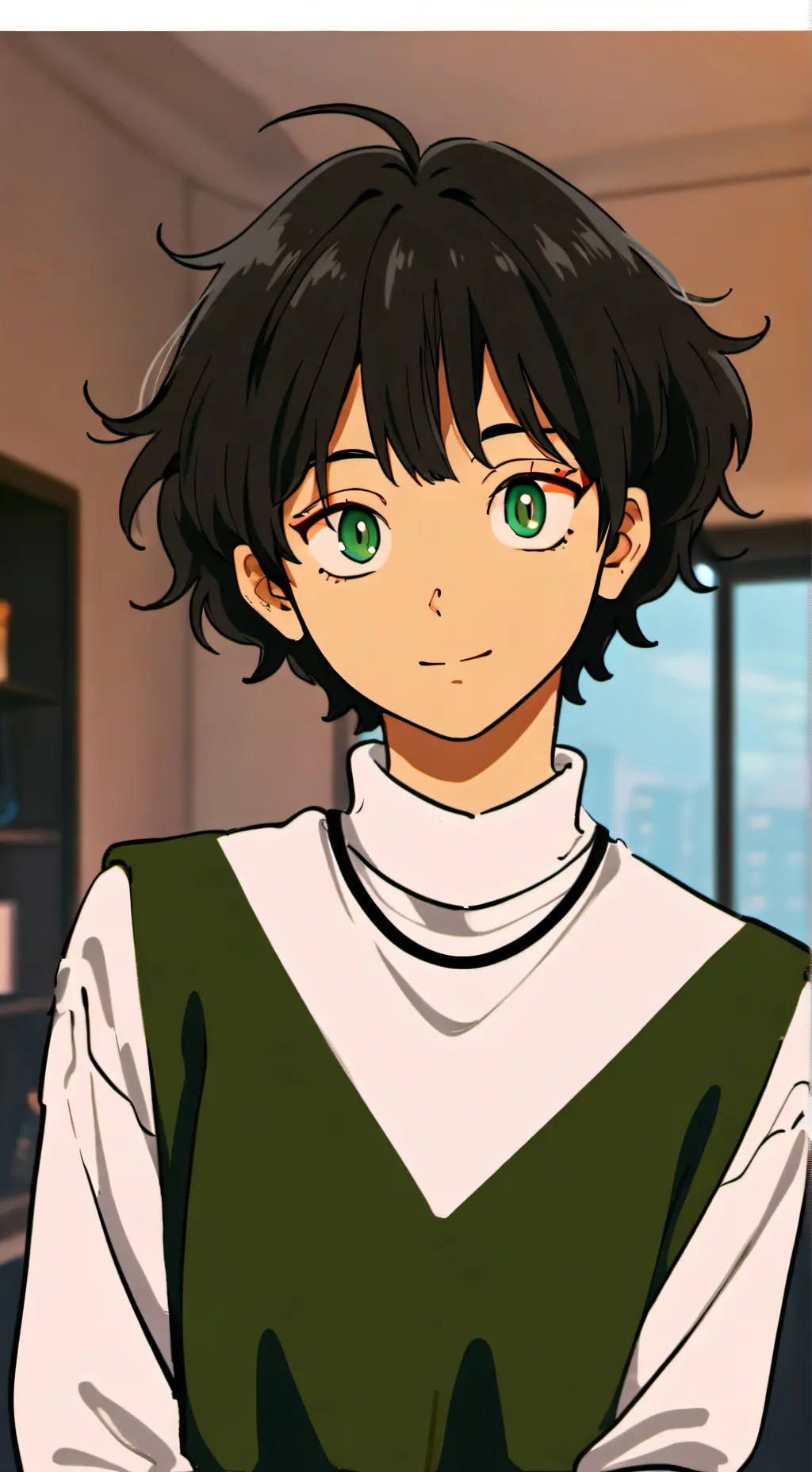 ai character: anime background