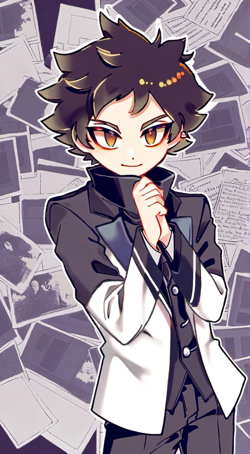 ai character: Zach- Locketheart background