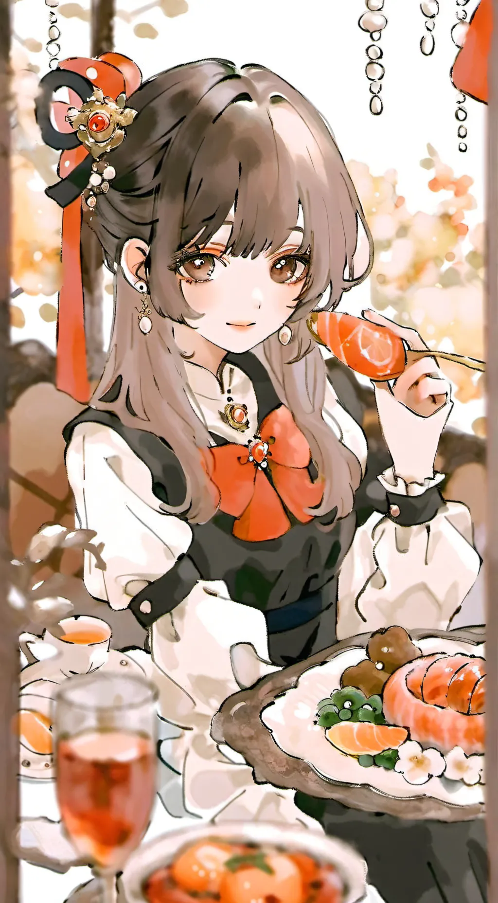 ai character: leah  background