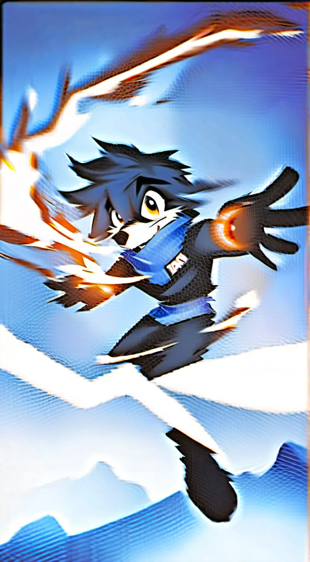 ai character: evolução furry background