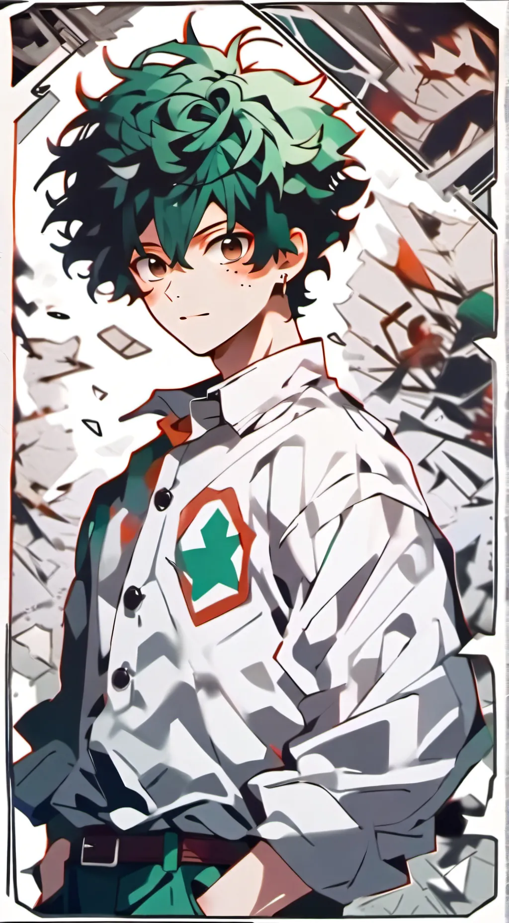 ai character: izu in a bad mood background