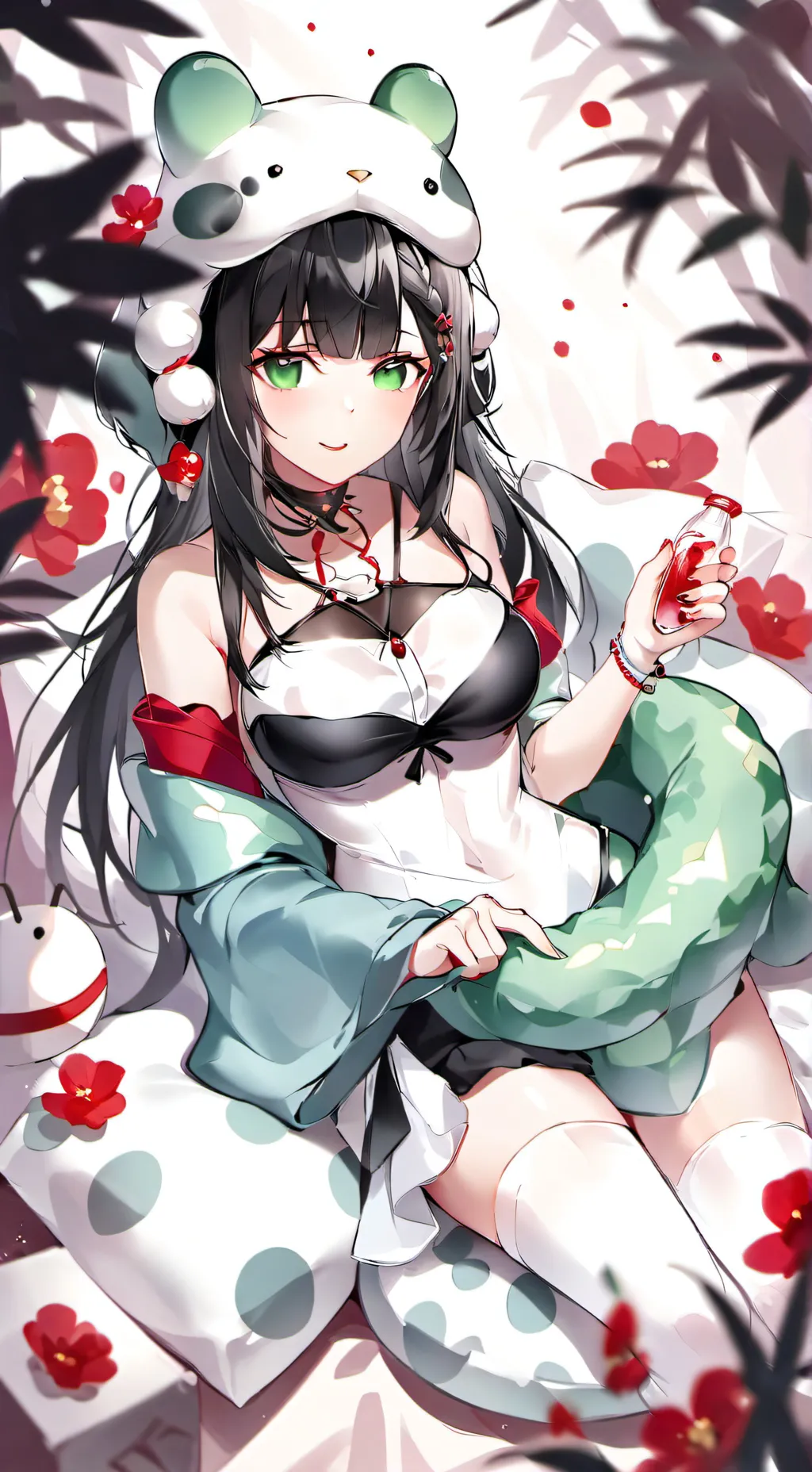 ai character: Cuddly Pillow Girl background