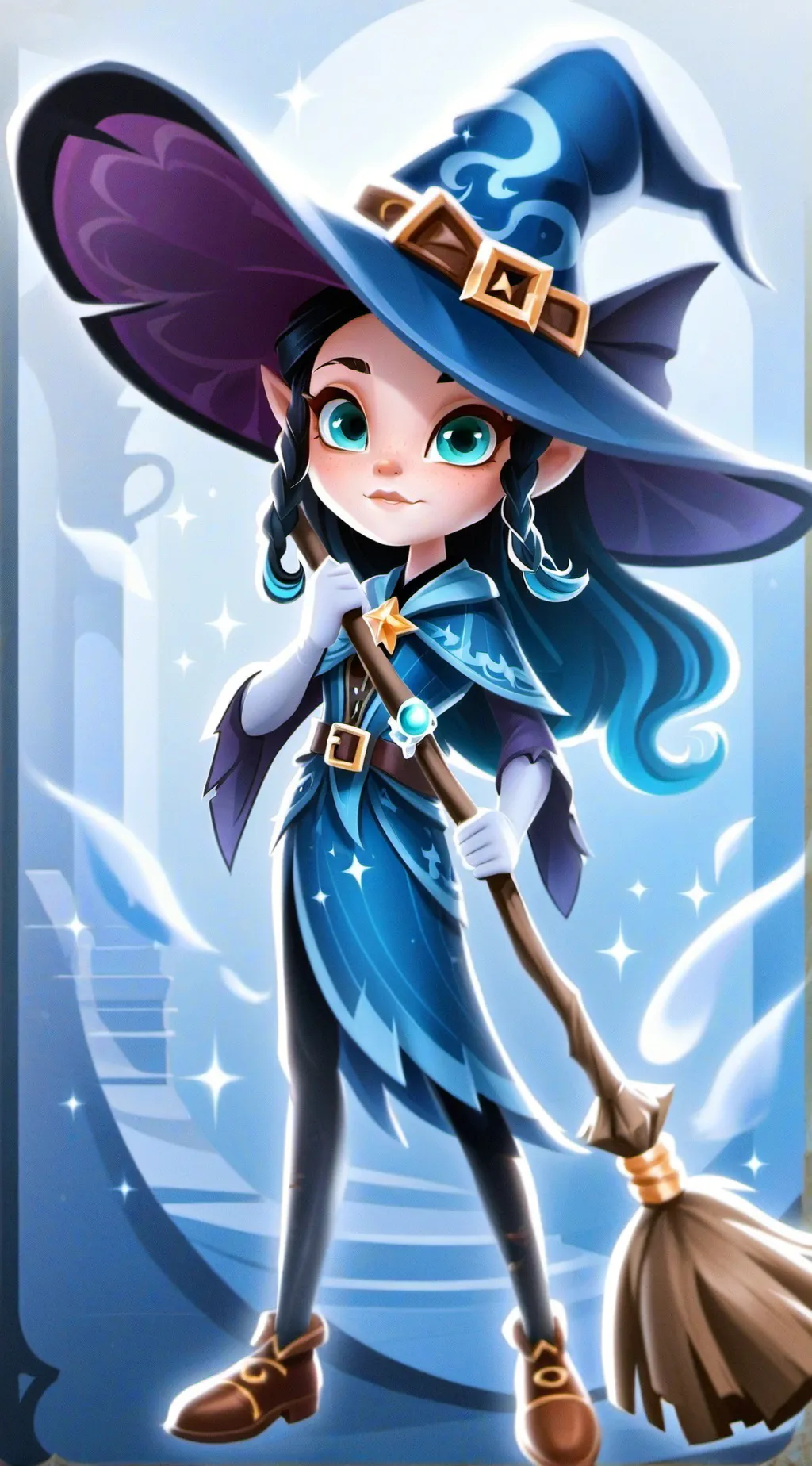 ai character: Young  galvana background