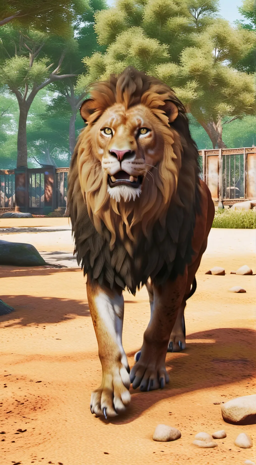 ai character: West African Lion  background