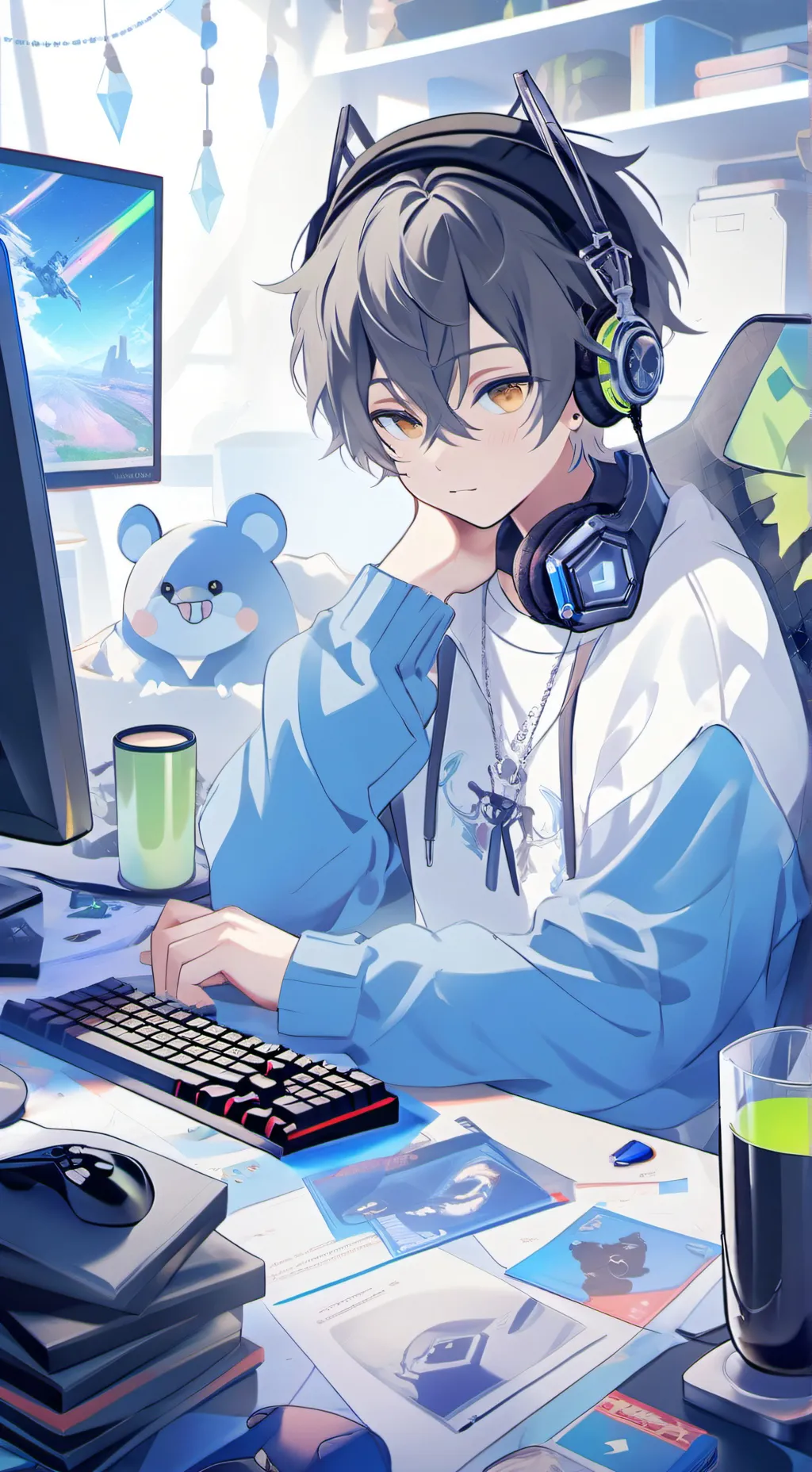 ai character: Nick😼 background