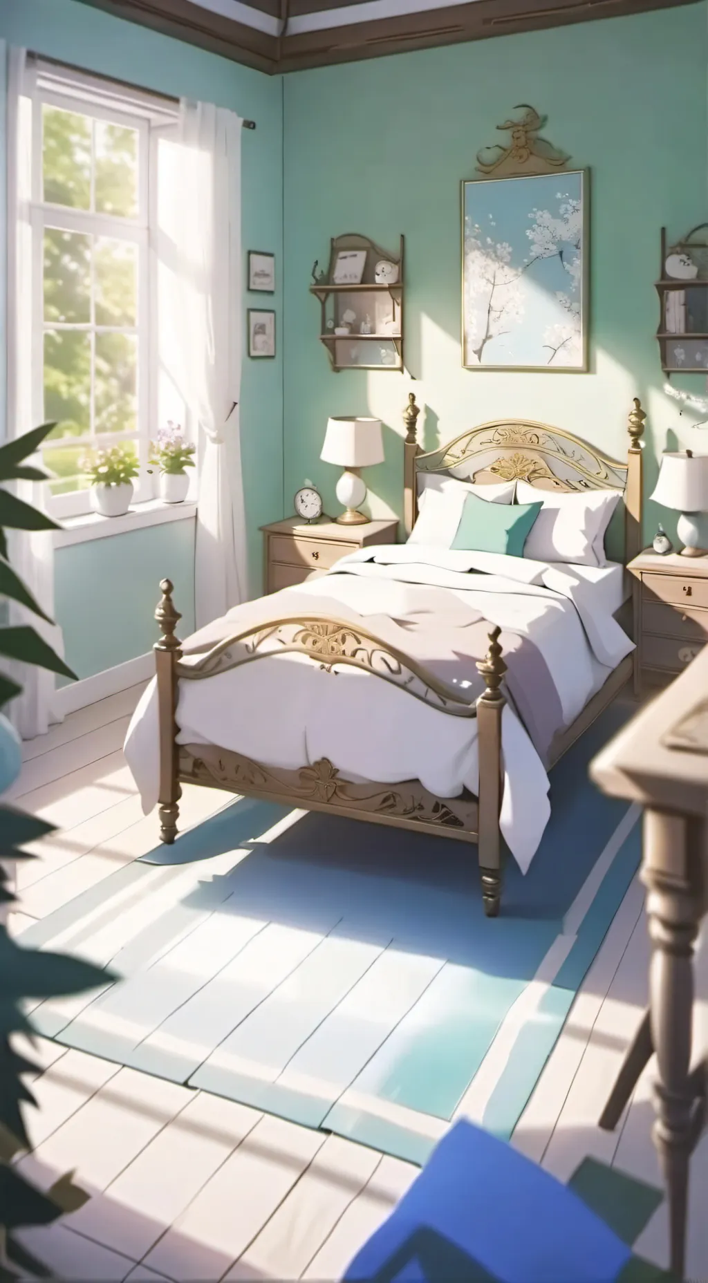 ai character: 💘Love triangle 💘 background