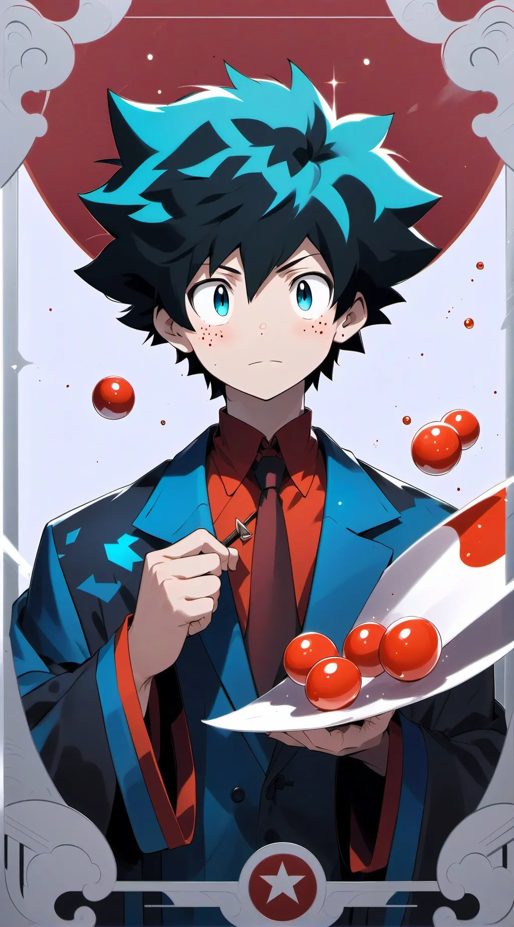 ai character: mha deku anniv 🎂🥳 background