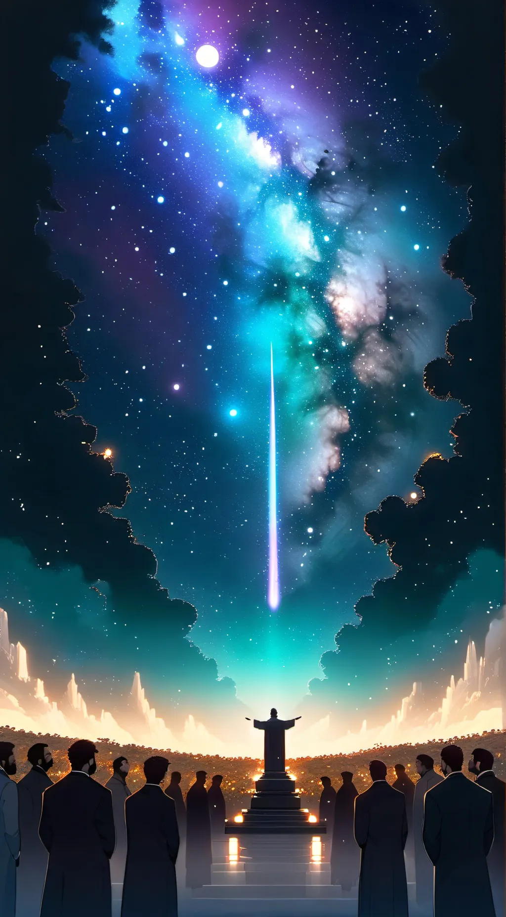 ai character: Tony's funeral  background