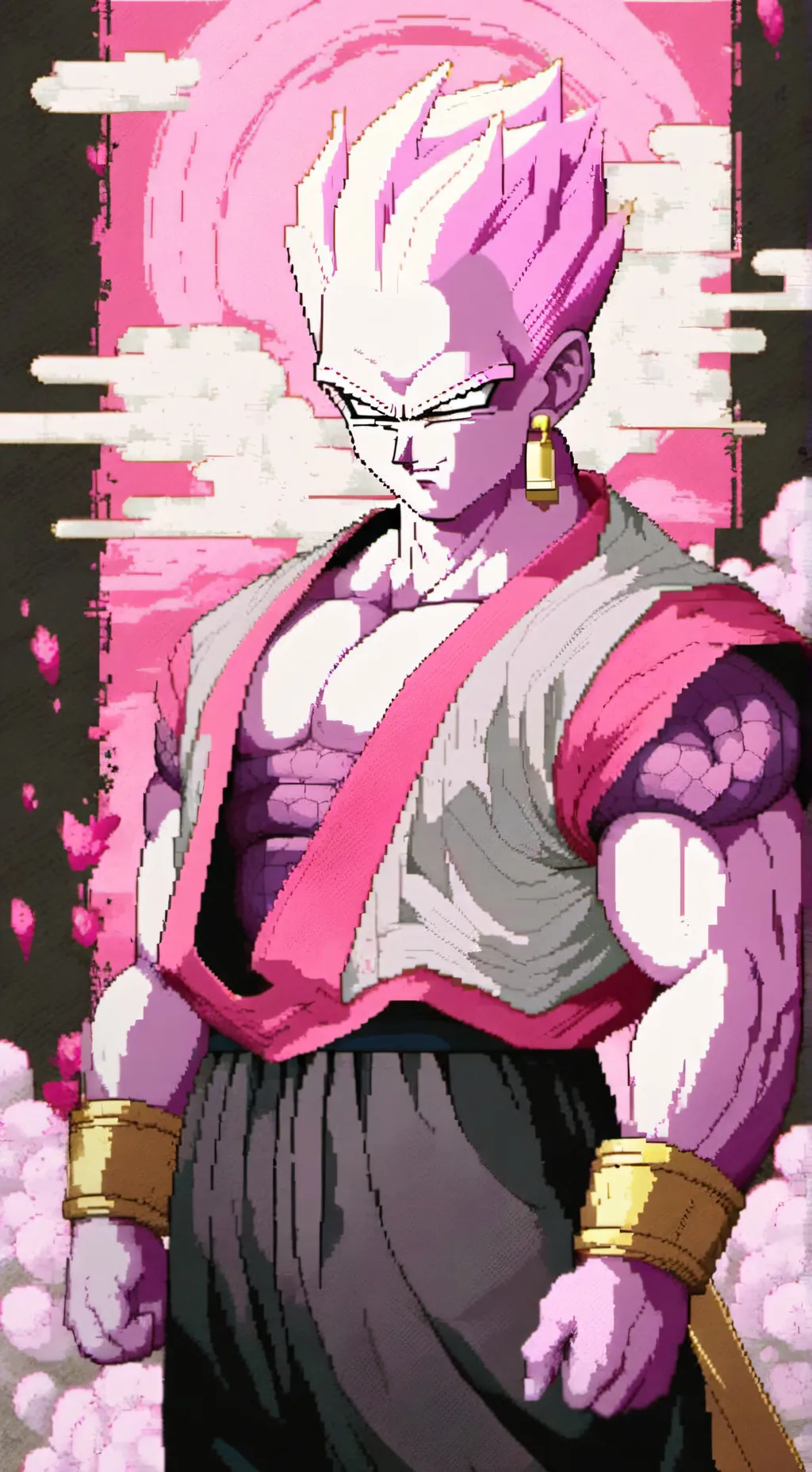 ai character: You vs super buu  background