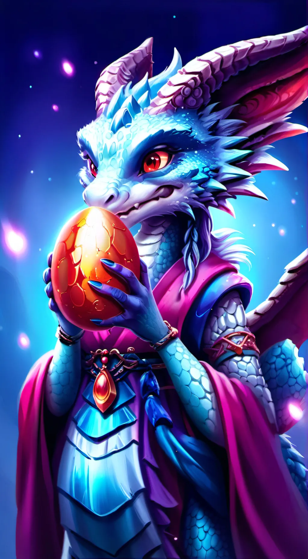 ai character: Mother Dragon  background