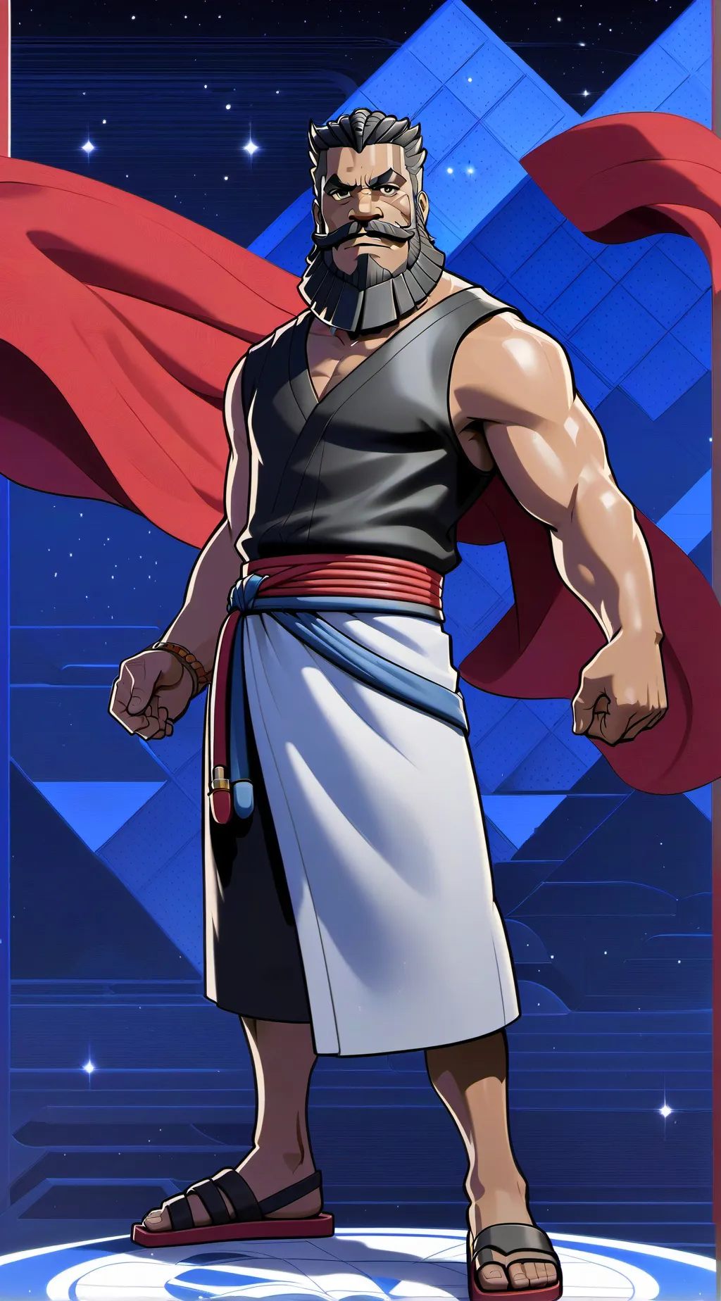 ai character: Súper Rocky background