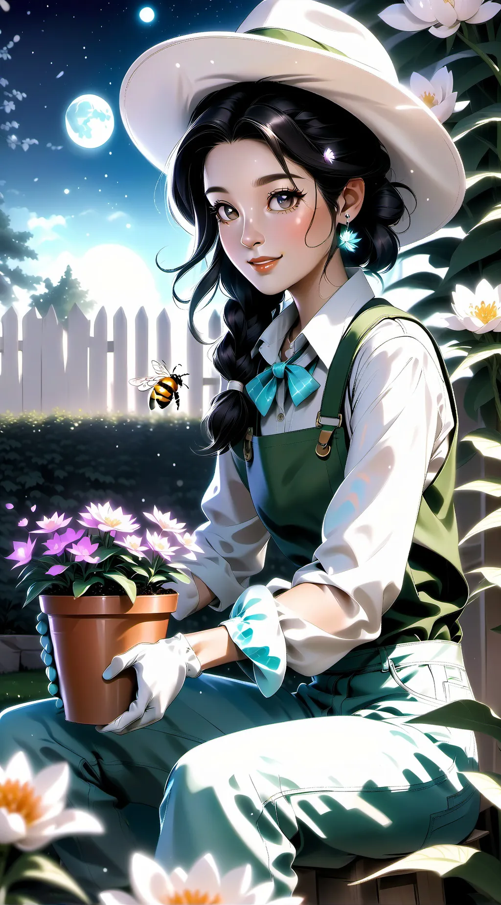 ai character: Grow a garden scam background