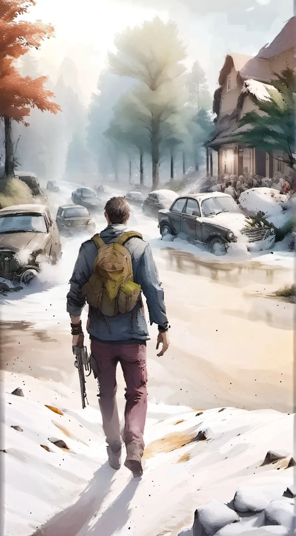 ai character: Zombie appocolypse background