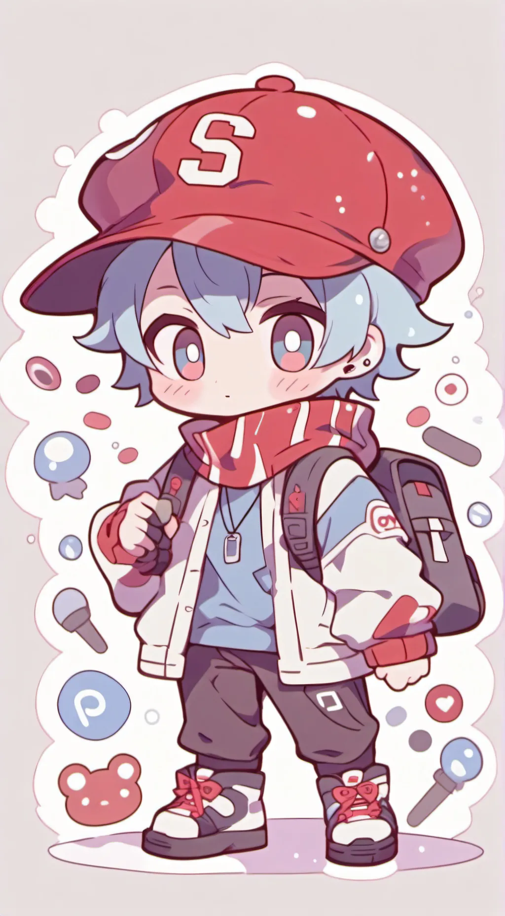 ai character: FNF 👈👇👆👉 background