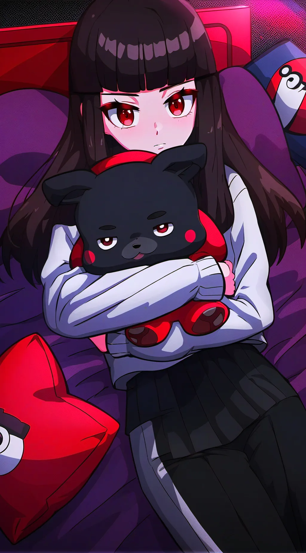 ai character: Ashley  background