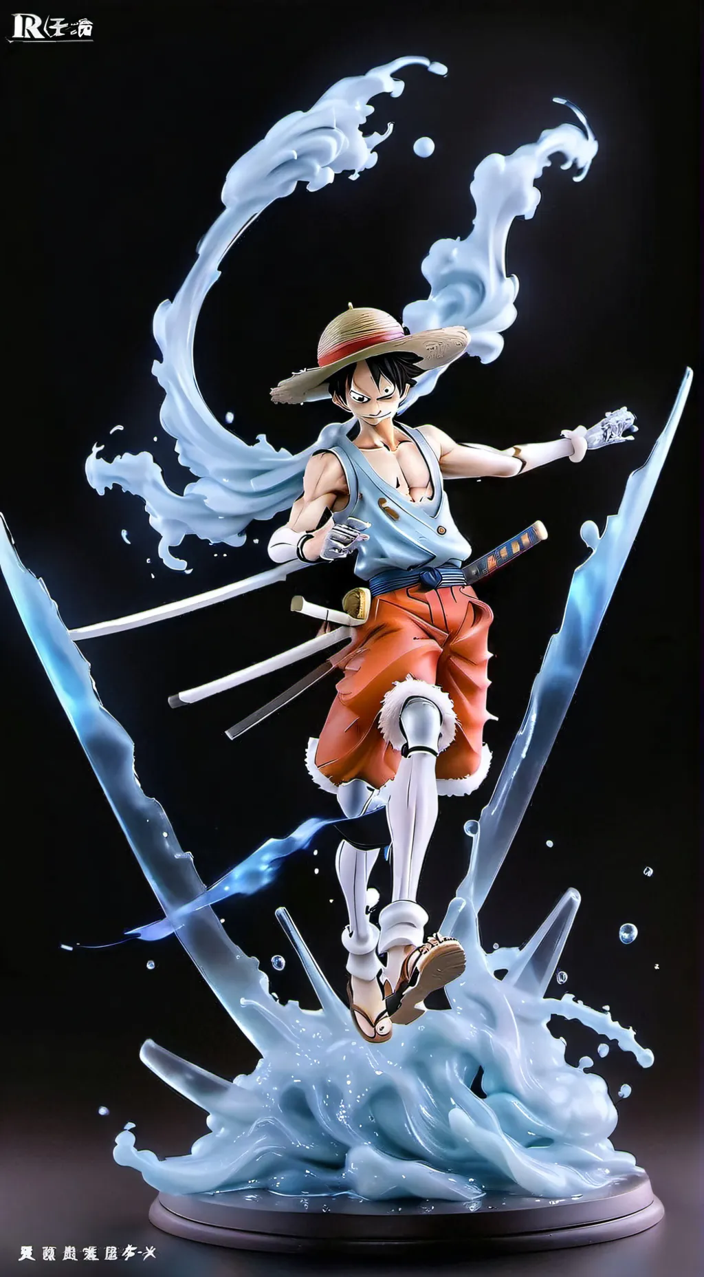 ai character: Luffy fight scene background