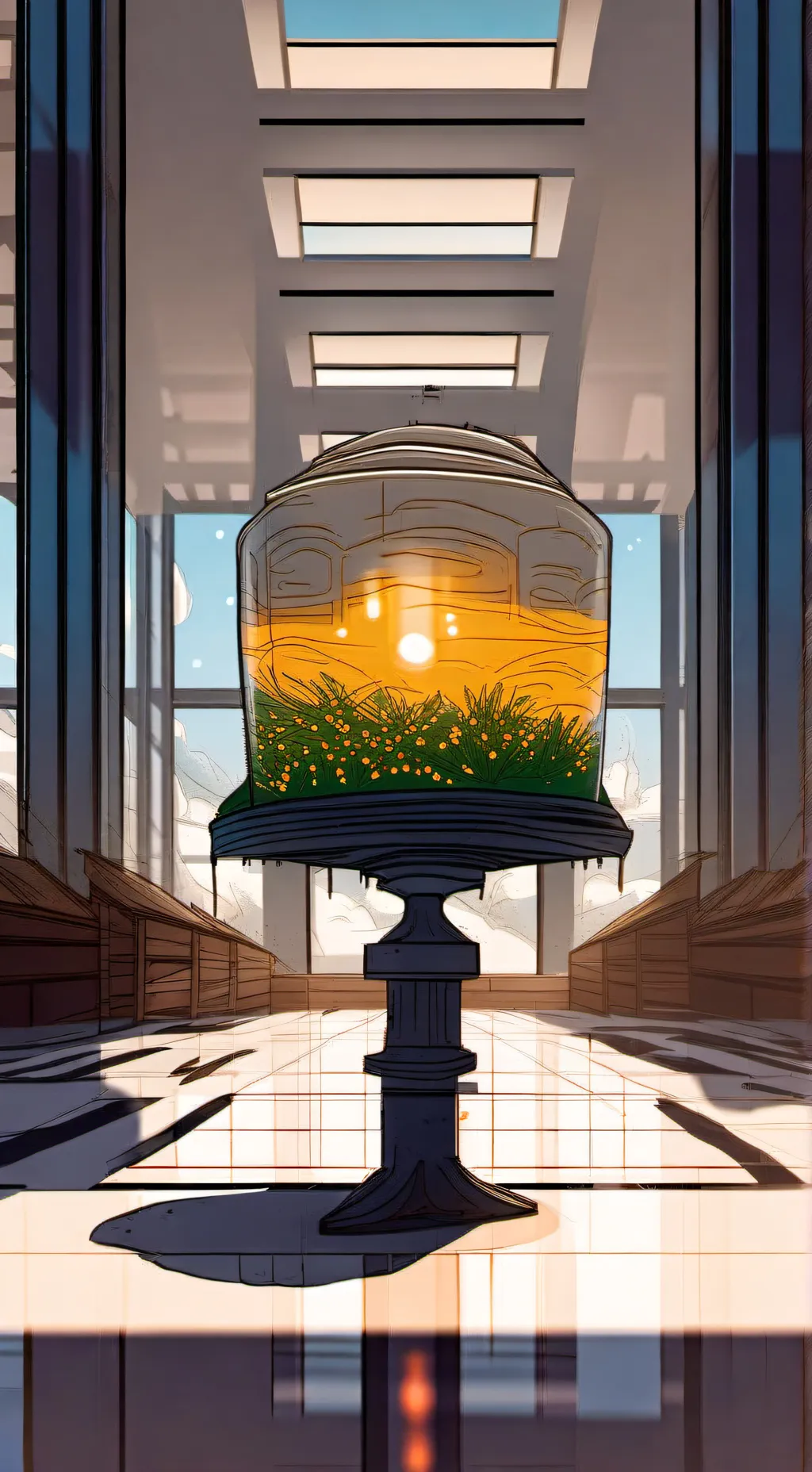 ai character: sundrop☀️ background