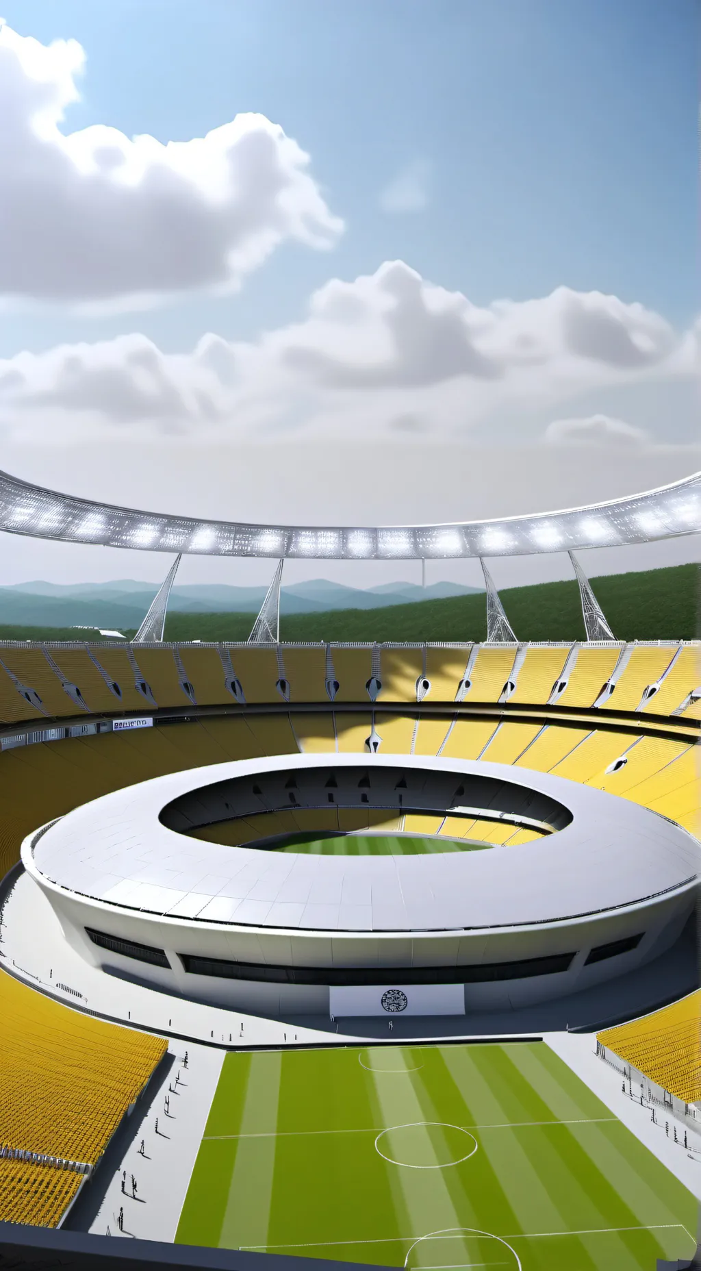 ai character: London Stadium background