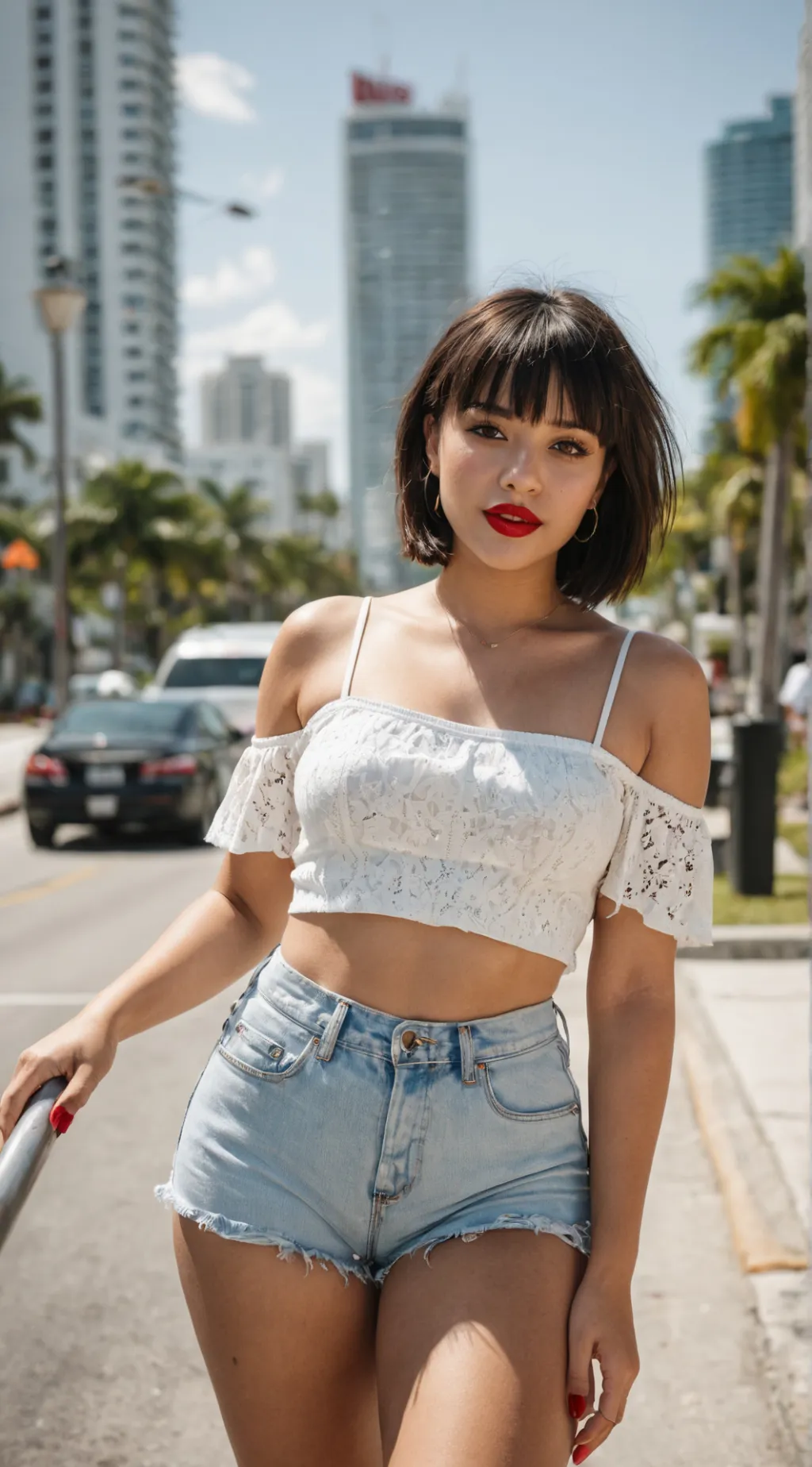 ai character: Mixed girl background