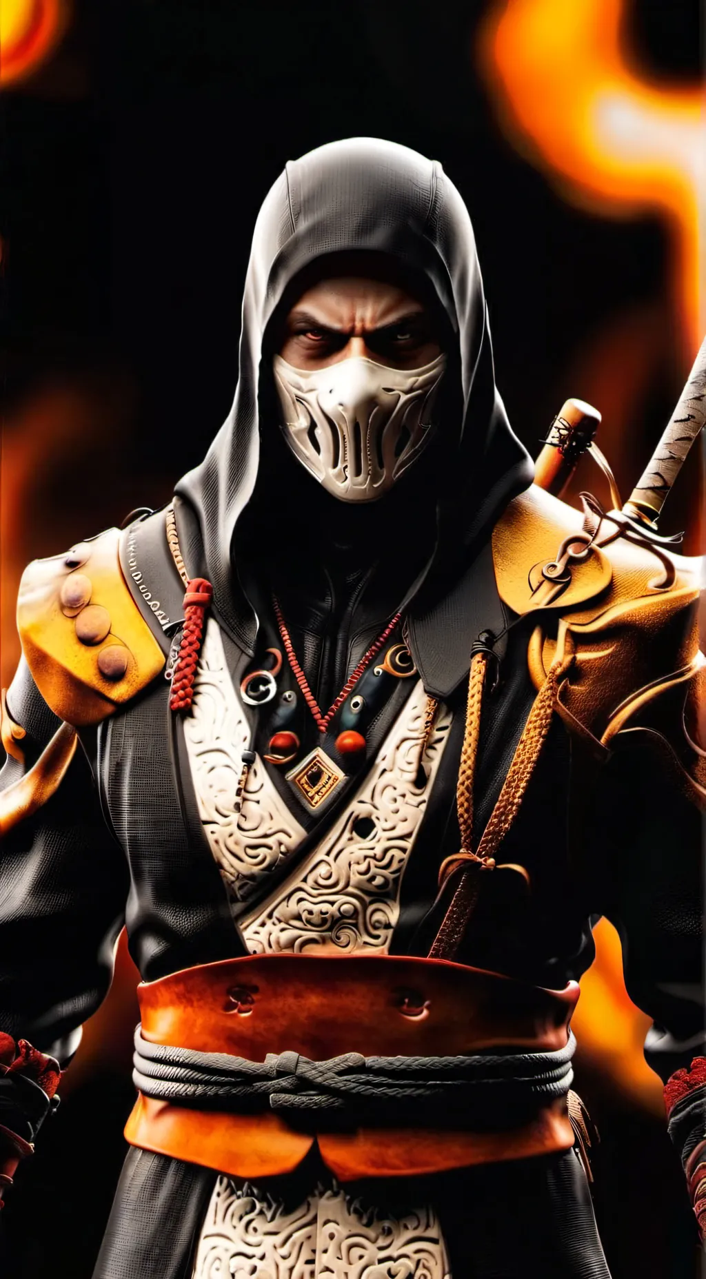 ai character: scorpion  background