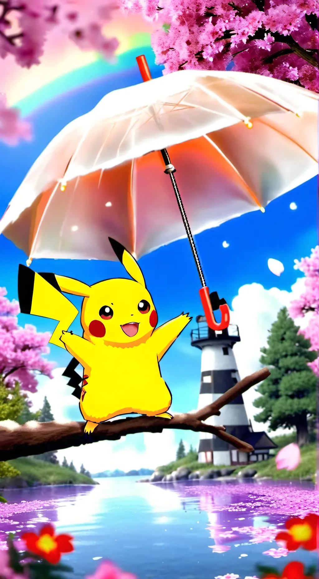 ai character: Pikachu background