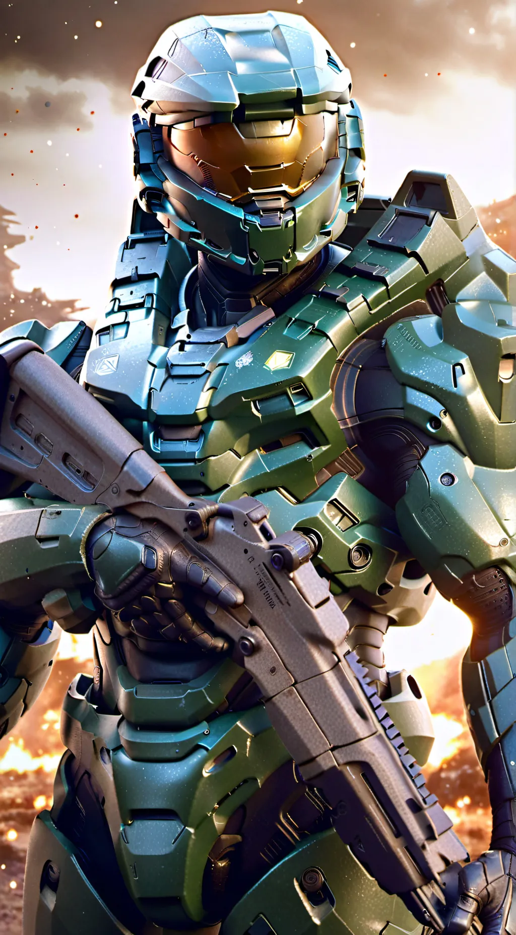ai character: Master Chief  background