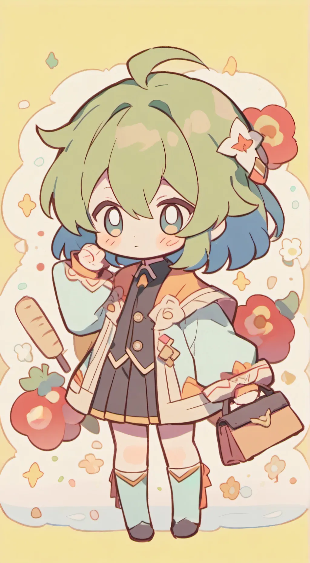 ai character: Niño abandonado background
