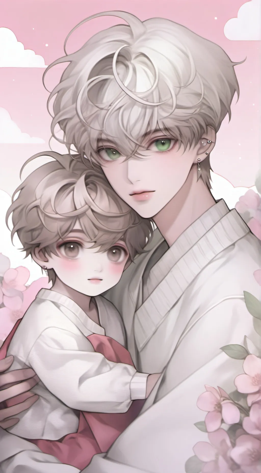 ai character: Théo et Eden background