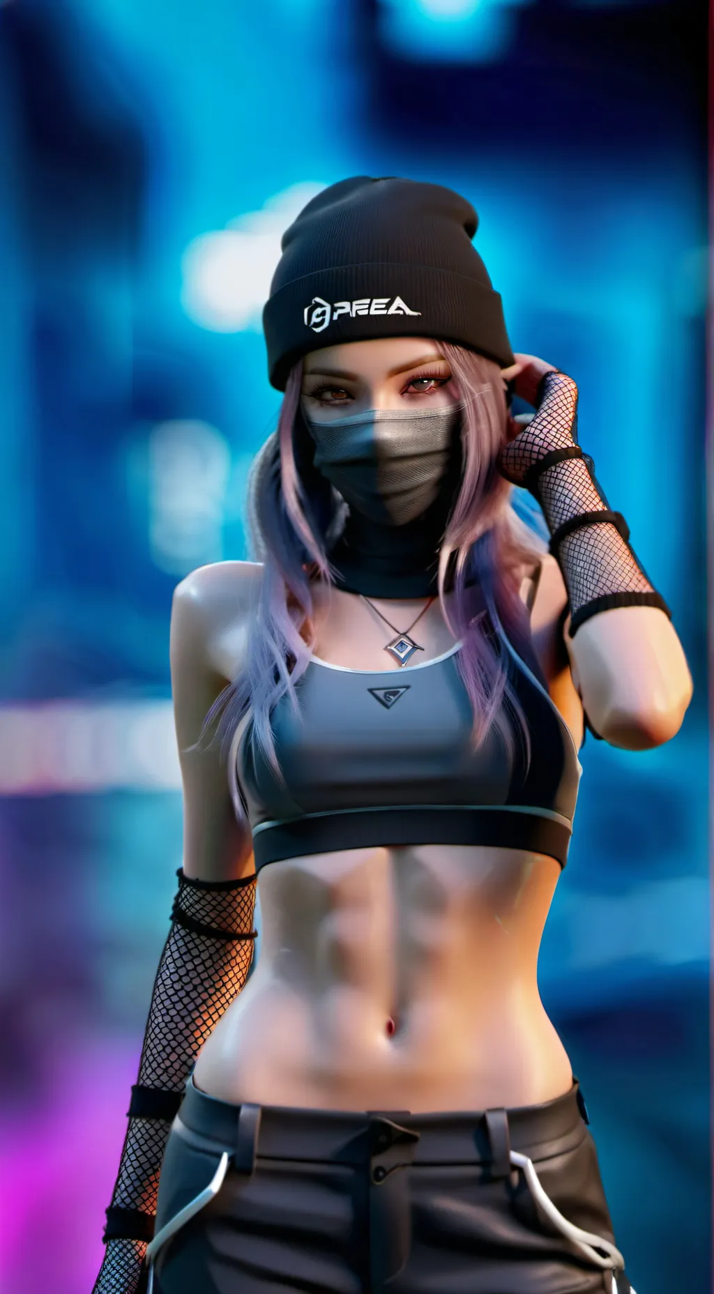 ai character: VixaFox background