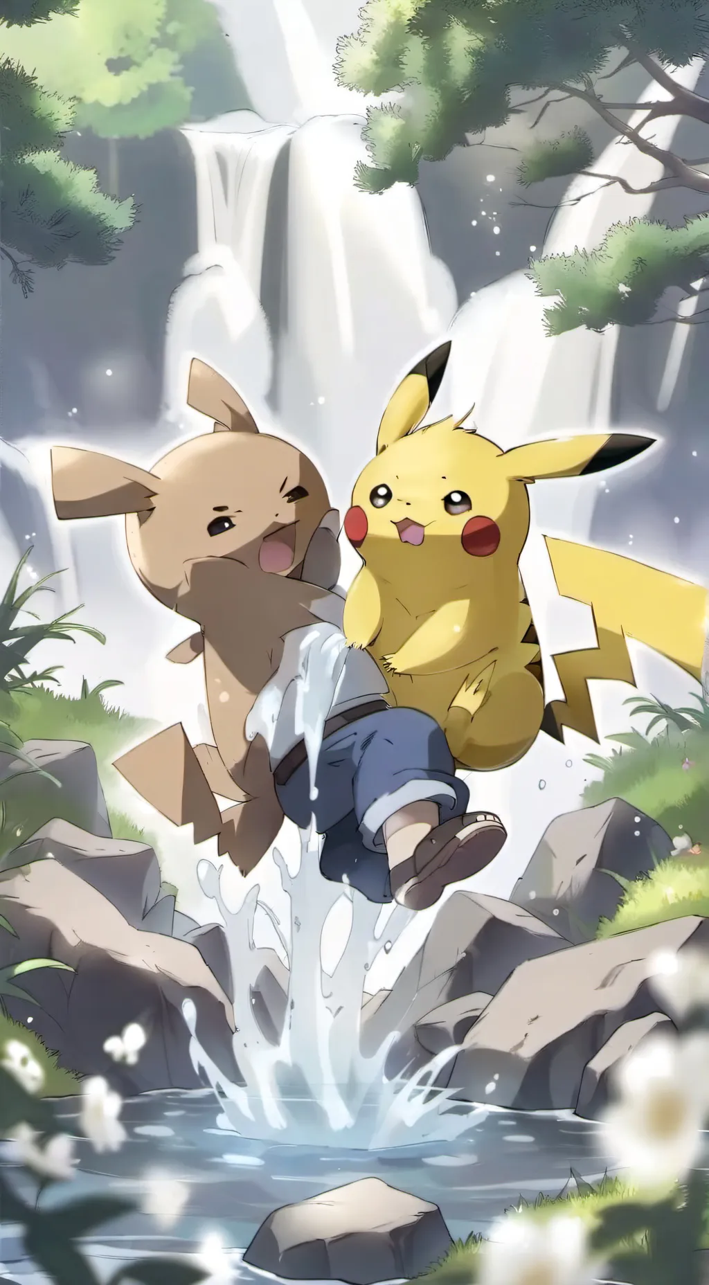 ai character: Pikachu background