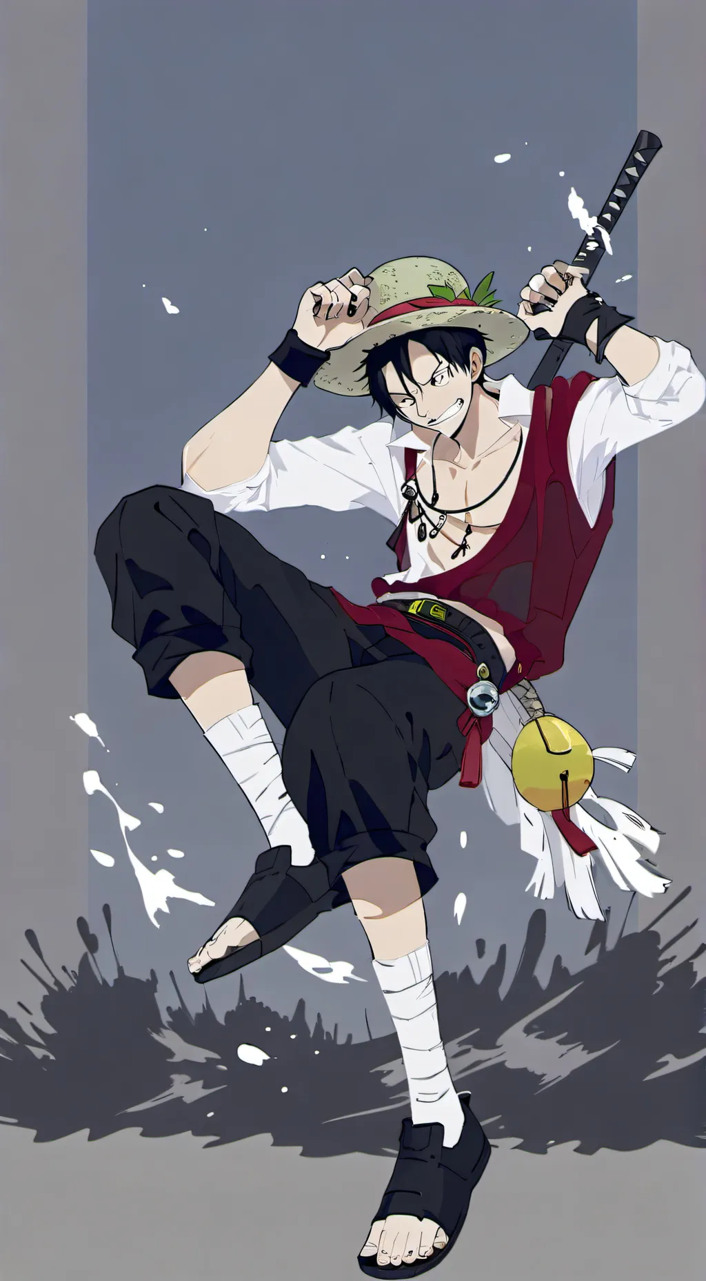 ai character: One piece ☠️ background