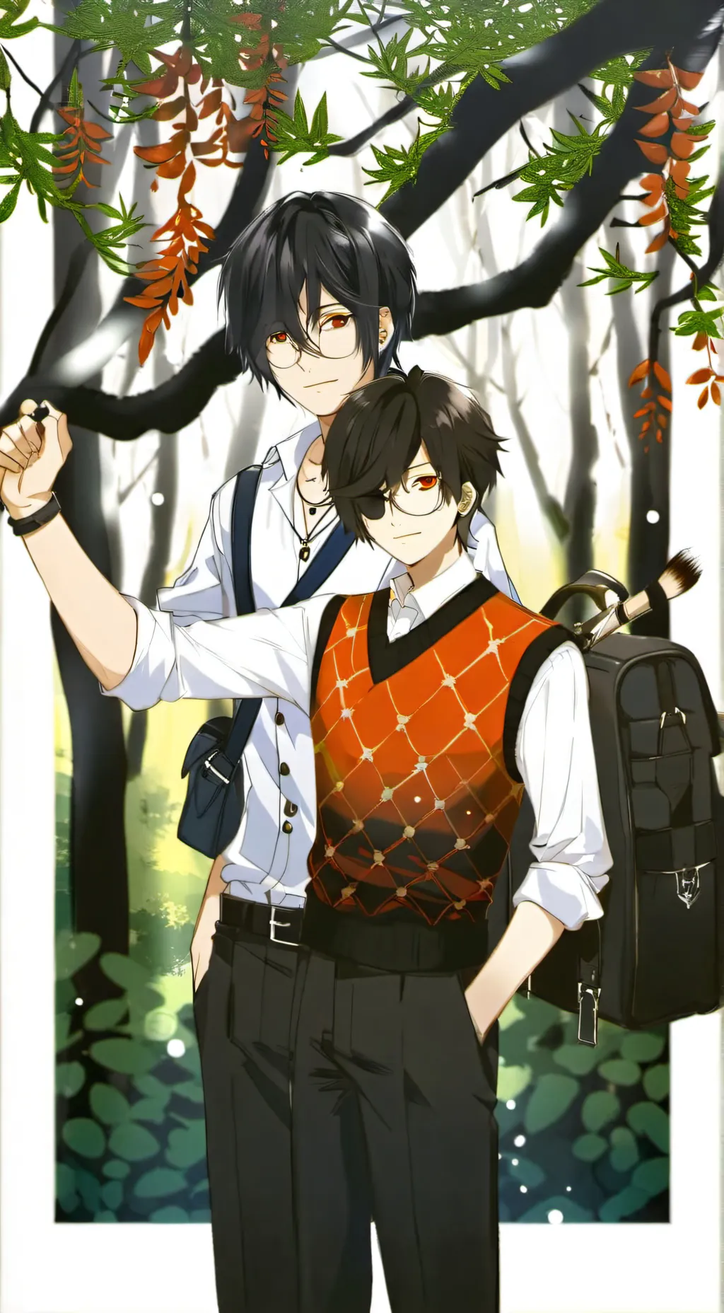 ai character: leo and kiro background