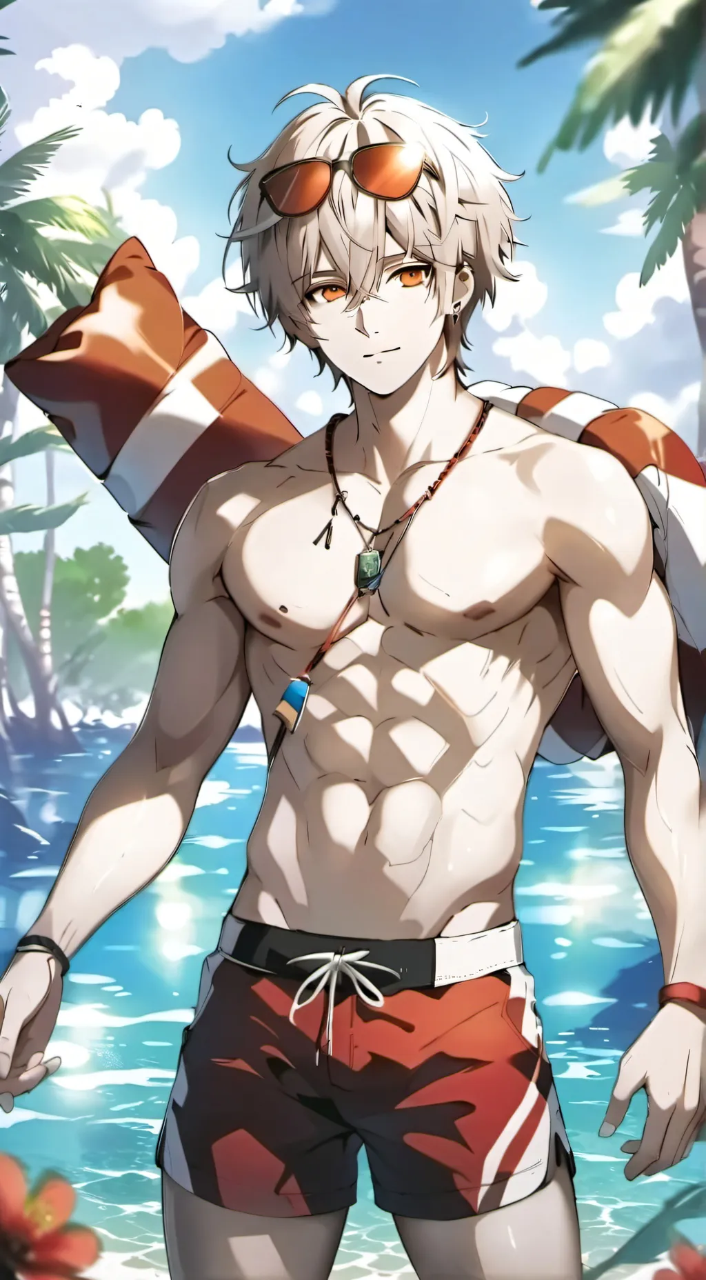 ai character: Lifeguard 🏳️‍🌈🏳️‍🌈 background