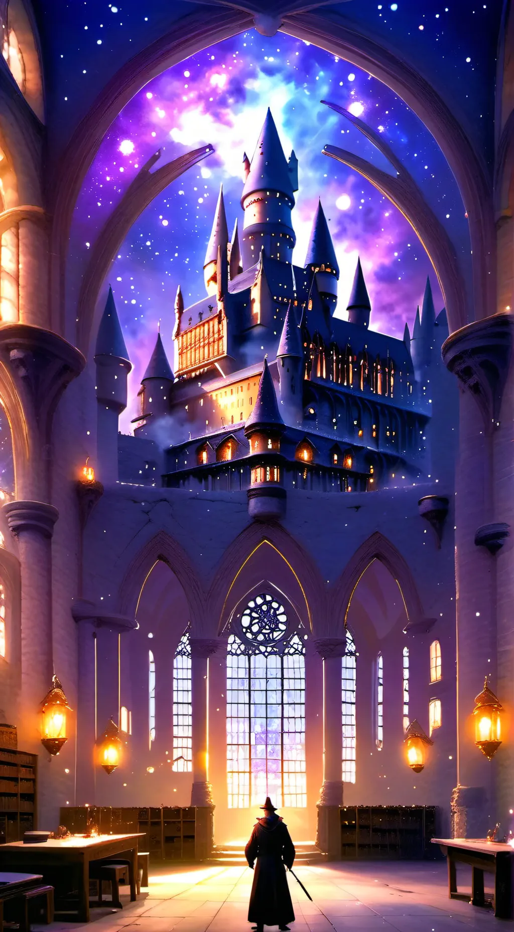 ai character: Hogwarts background