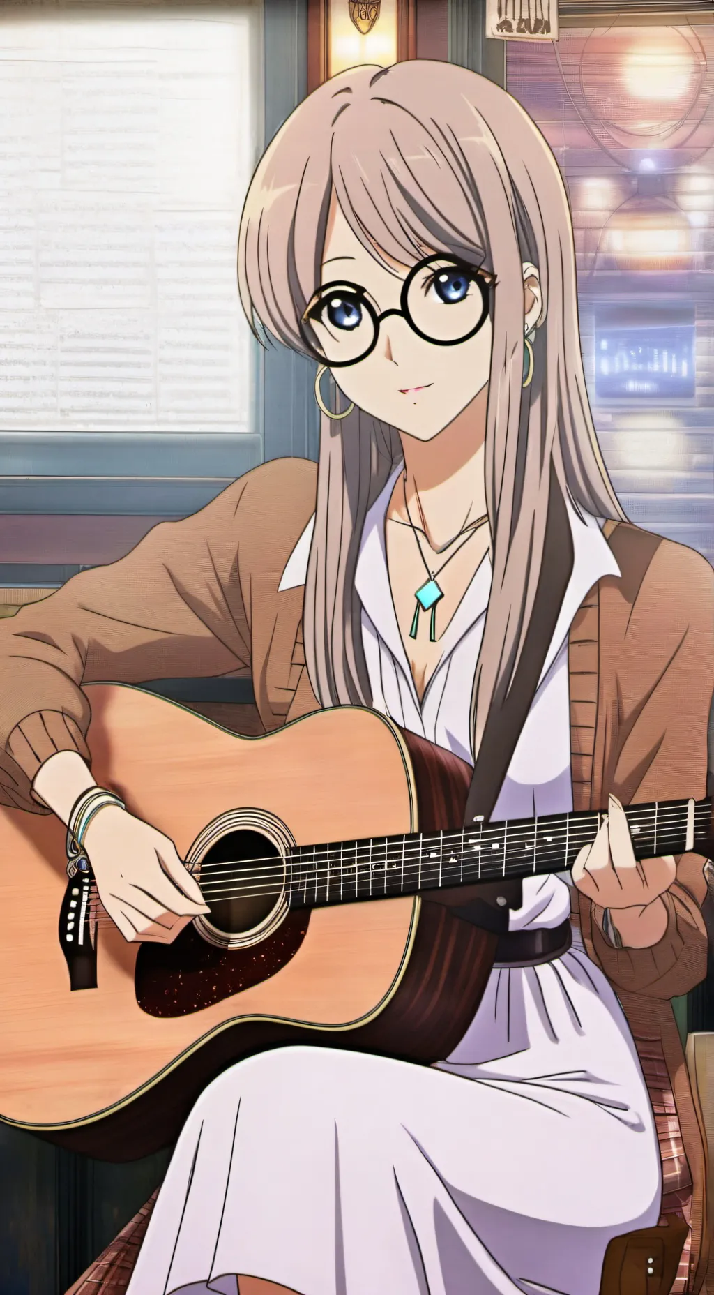 ai character: Synthia  background