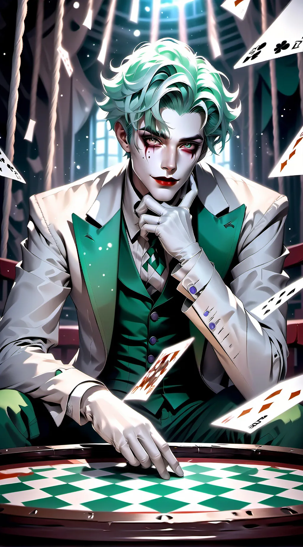 ai character: 🃏🎪 Joker🎪🃏  background
