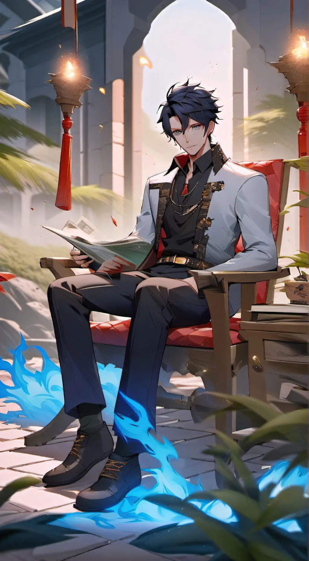 ai character: Dabi background