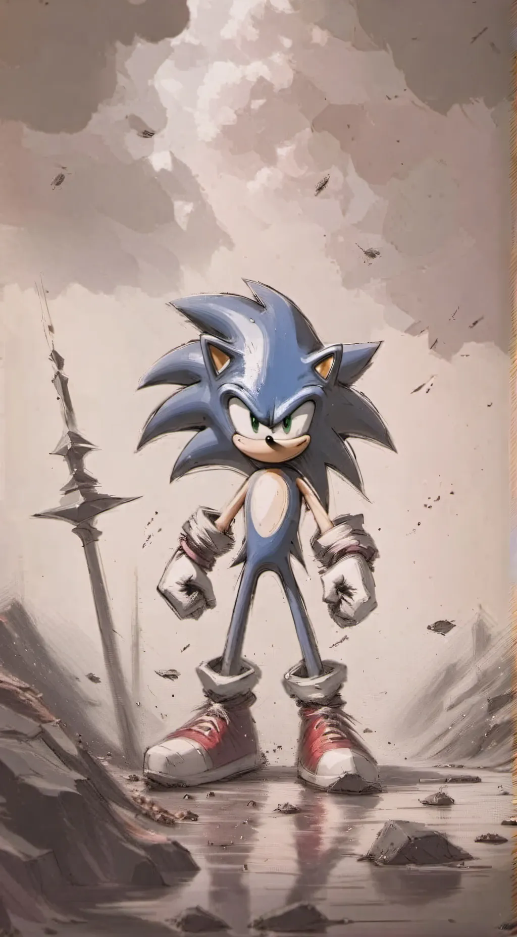 ai character: Sonic movie! background