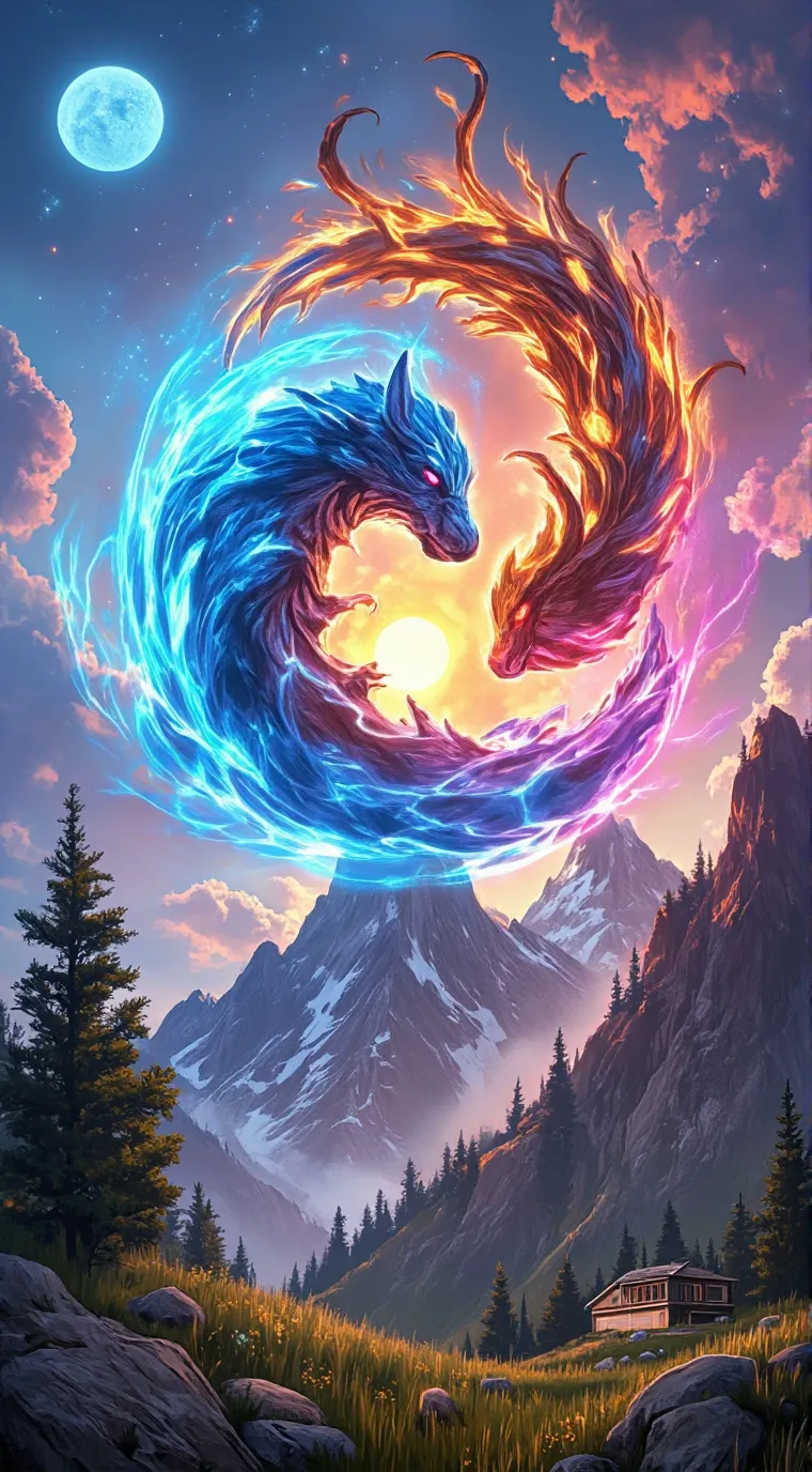 ai character: Crimson Flame background