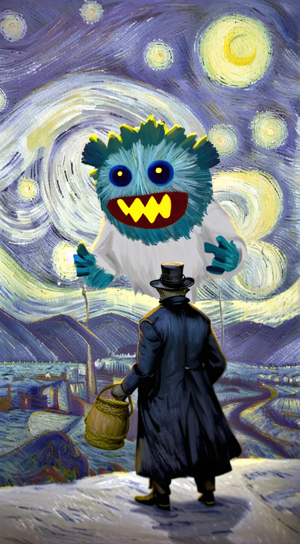 ai character: bottle flip background