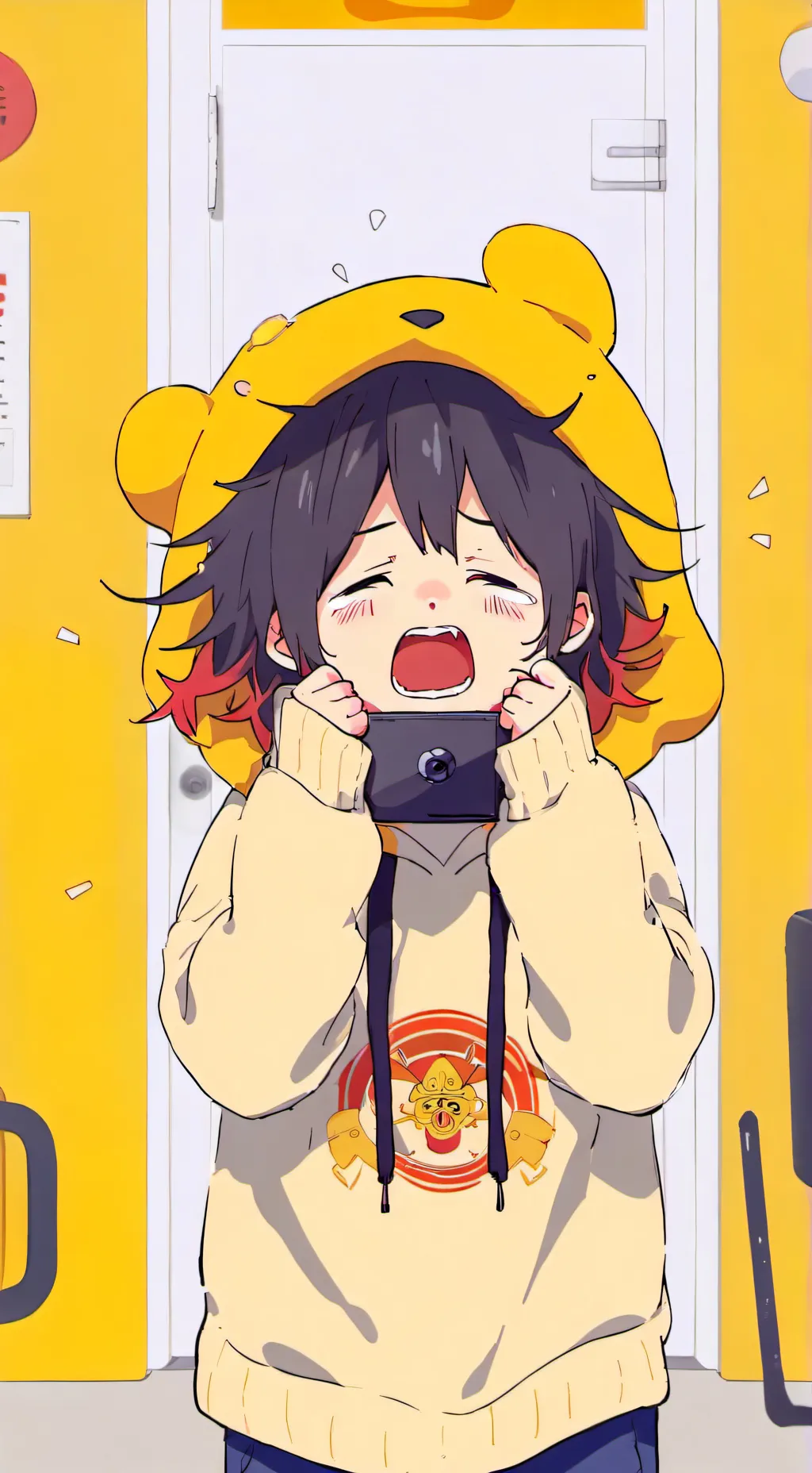 ai character: Little brother Max background