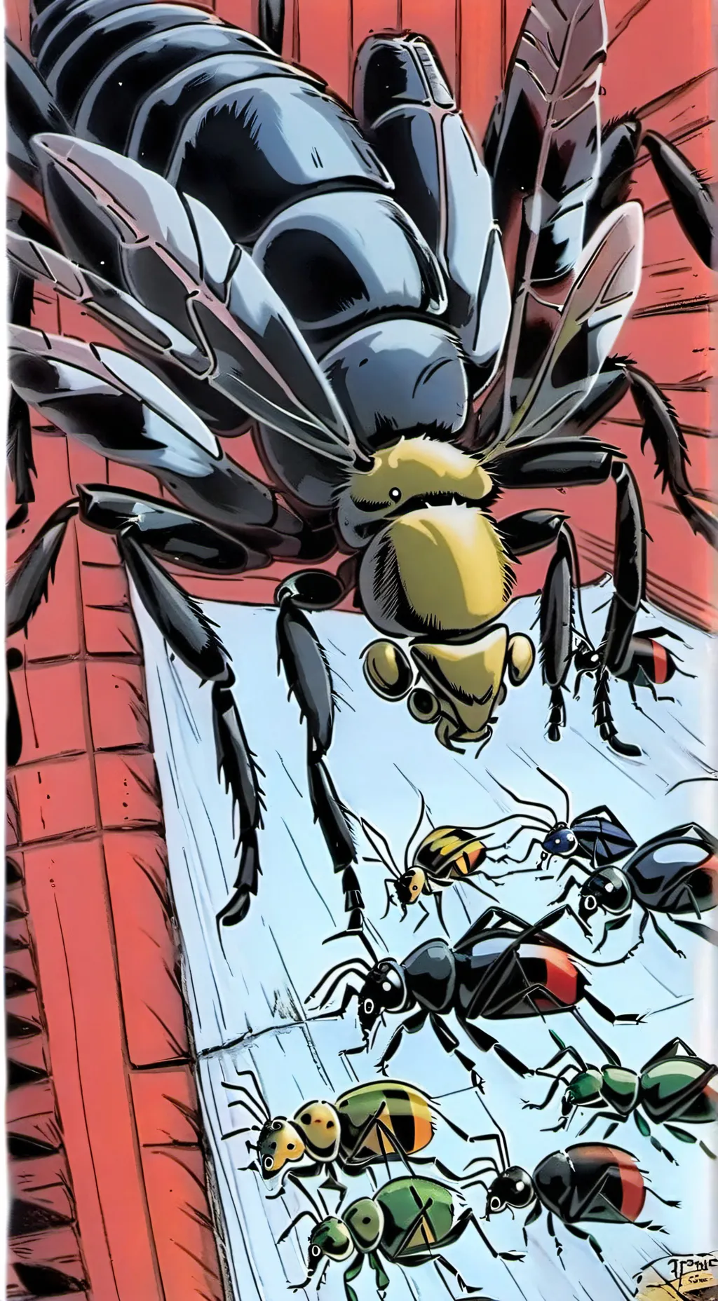 ai character: insects of harmein background