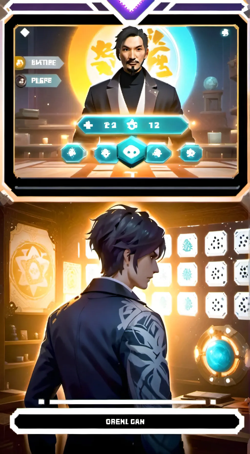 ai character: Quid game (TV show background