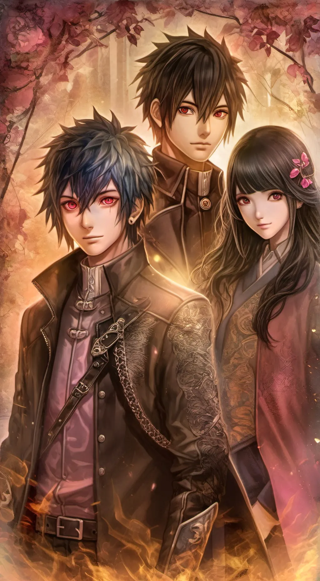 ai character: Team_1from Naruto  background