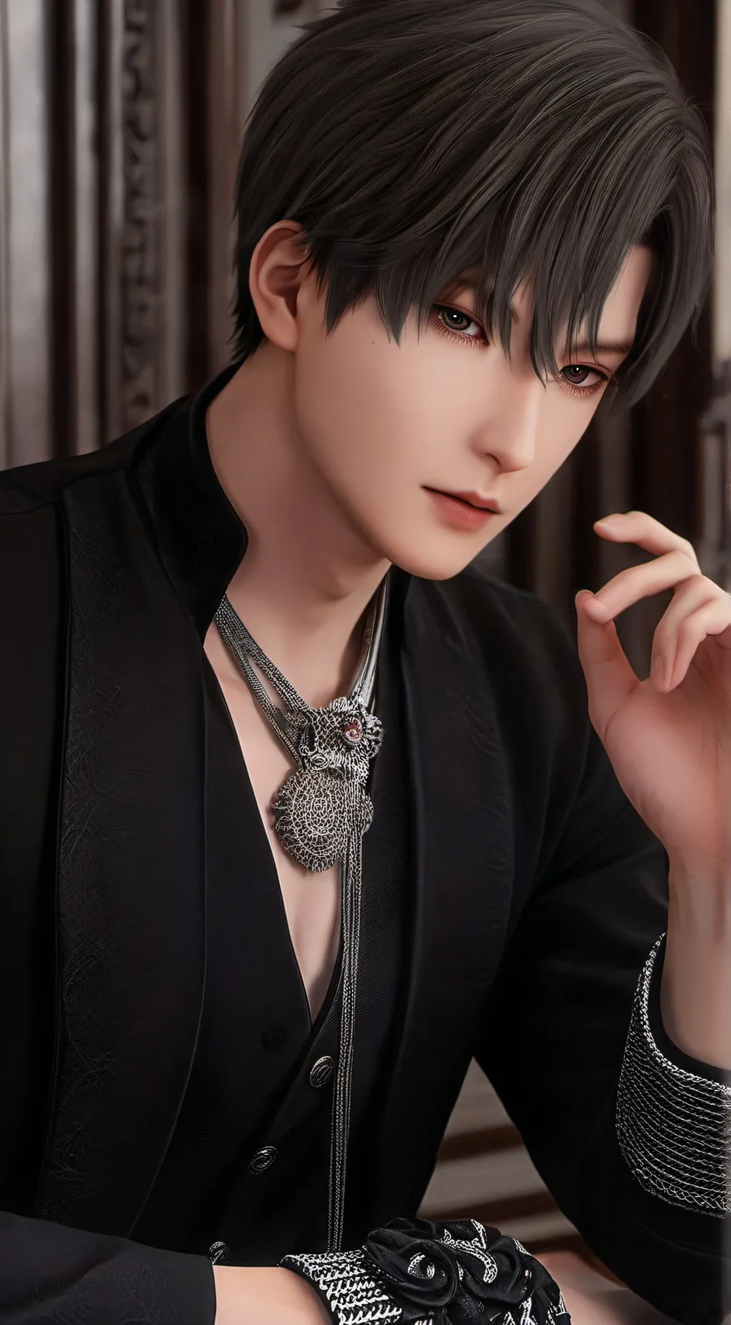 ai character: {𝖟𝖆𝖞𝖓𝖊😍~❤️ background