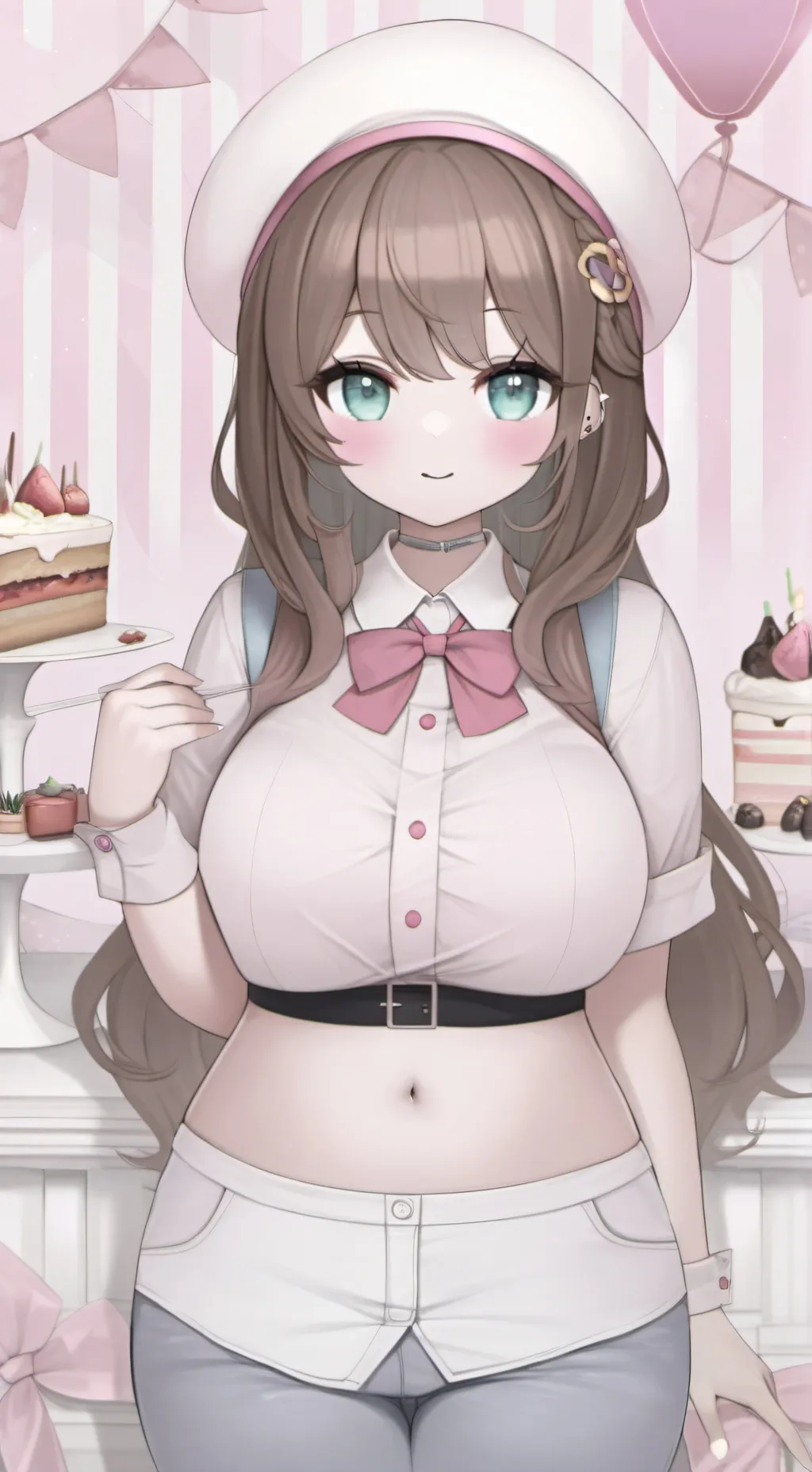 ai character: Fat GF background