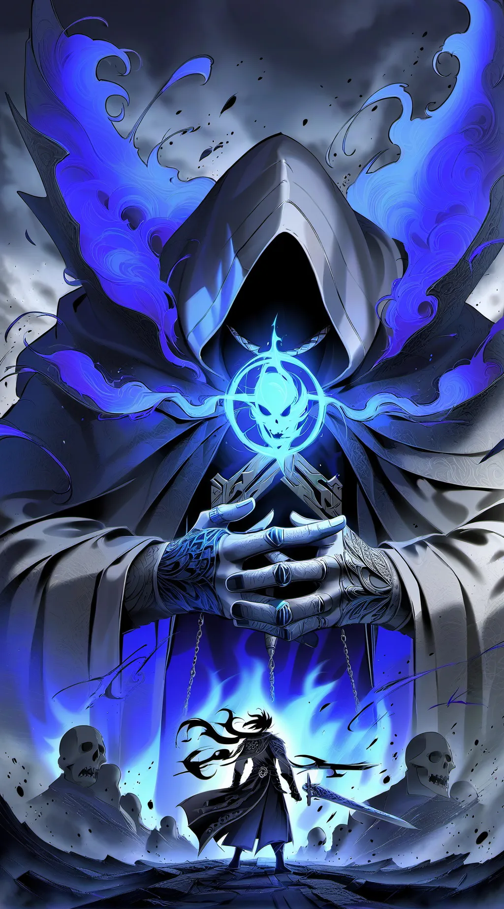 ai character: Ghost y Konig background