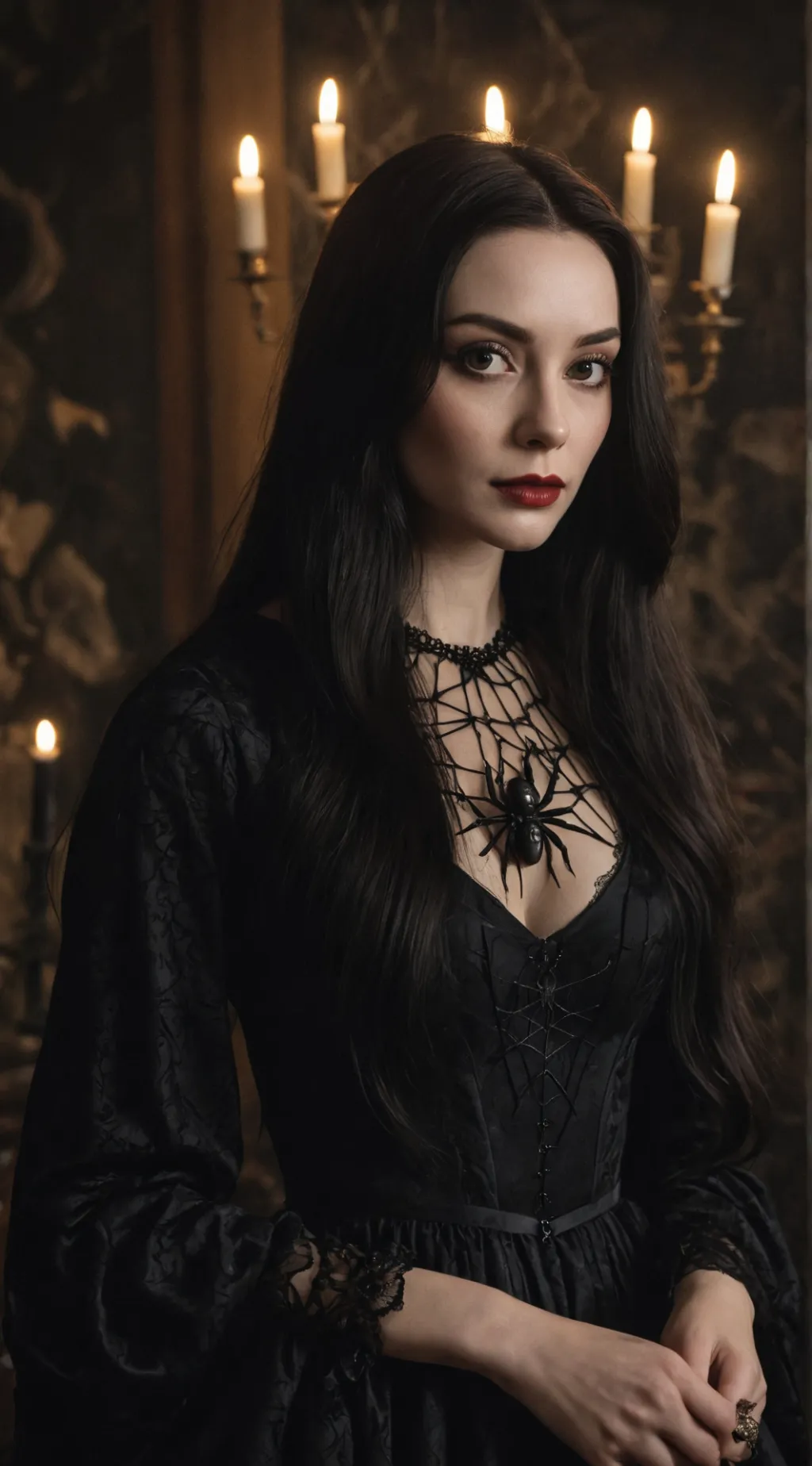 ai character: Wednesday Addams background