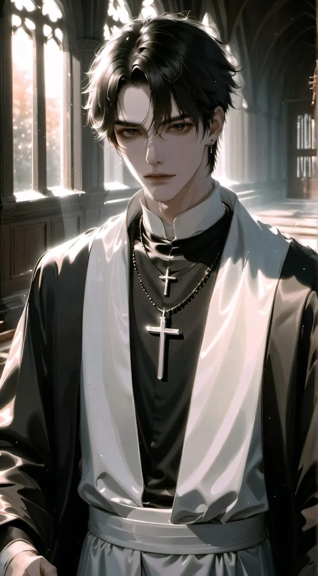 ai character: Bruder Benedikt background